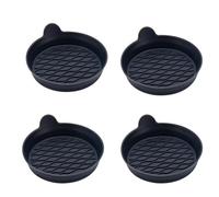 4 Pezzi Sottobicchieri Auto per VW Caddy 2K Maxi 2003-2010 2011 2012 2013-2019, Multifunzione Impermeabile Resistente Portabicchieri Coasters Inserto Tappetino Accessori,A-Black