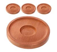4 pezzi sottobicchieri rotondi in legno sottobicchieri per bevande in legno
