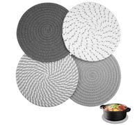 4 Pezzi Sottopentola per Cucina, 18cm Sottopentolal Cucinan Di Cotone Sotto Pentola Da Cucins Sottopentolas per Cucinas Sottopentol Cucin Di Cotone Sotto Pentola Da tappetino isolato