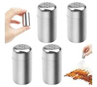 4 Pezzi Spargisale da Cucina, Mini Saliera Da Tavola In Acciaio, Sale E Pepe Set, Saliera In Acciaio Inox, Acciaio Inossidabile In Polvere Shakers Per Campeggio, In Viaggio, Bento Box, Ufficio