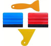 4 pezzi Spatola in feltro Applicatore per l'avvolgimento dell'auto - Strumento per la pellicola adesica da 4 pollici per avvolgimento auto, Tonalità delle finestre, Carta da parati 4 pezzi/setPoliclor