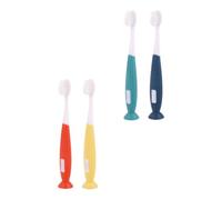 4 Pezzi Spazzolino da Denti 3-12 Anni, Set Morbido Pbt PP Tpr | Spazzo Manuale per Pulizia Denti, Spazzo Oral e Spazzo Denti, Scovo Denti, Impugnatura Antiscivolo