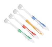 4 pezzi Spazzolino da Denti a Tre Lati,Spazzolini Extra Morbidi per la Pulizia,per adulti e bambini con autismo e bisogni speciali.