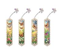4 pezzi Special Shape Bush Bookmark Art Projects Fai da te Bookmarks Kit for bambini adulti for adulti Principianti (SQ009)