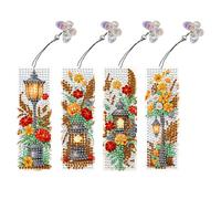 4 pezzi Special Shape Special Easter Bunny Eggs 5D Bookmark Fai da te Bookmarks Kits Painting Goling Kit for la lettura Day Gift (SQ009)