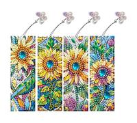 4 pezzi Special Shape Sunflower Bookmark for gli amanti dei libri (SQ020)