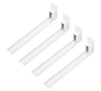 4 Pezzi Spingitore per Scaffali Automatico Guida Integrata in PET | Installazione Semplice, per Distributori e Negozi di Prossimità, Adatto a Lattine e Prodotti