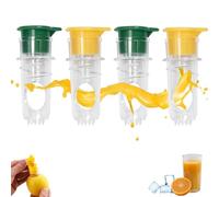 4 Pezzi Spremiagrumi Manualem, Mini Spremi Lime con Piccola Spremi limone manuale, spremi limone con tappo para Spremitura Limones (giallo e verde)