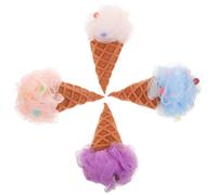 4 pezzi spugne da bagno portatili esfolianti loofahs gelato che fa la doccia