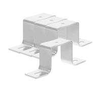 4 Pezzi Staffa ad U per Guida, Supporto M5 per Binari Metallici | Finitura Rame Elegante, Acciaio Inox Resistente alla Ruggine, Stabilità Migliorata per Uffici e Cantieri