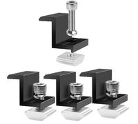 4 Pezzi Staffe Pannelli Fotovoltaici, Kit Morsetto Terminale Staffa, Staffe Montaggio Pannello Solare 30mm, Staffa Z di Montaggio per Pannelli Solari, Per Installazione del Tetto