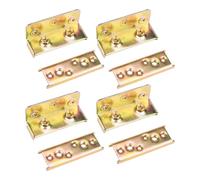 4 pezzi Staffe per sponde del letto Connettore per telaio del letto in legno