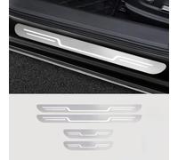 4 Pezzi Stainless steel Guard Soglia porta, per BMW X3 iX3 (G08) Pellicola protettiva in adesivo batticalcagno protezione del davanzale della portiera,Silver