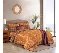 4 Pezzi Stampato Floreale Copripiumino Con Aderente Foglio E Federa Trapunta Set