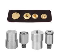 4 pezzi stampo a bottone a pressione, kit di ricambio in acciaio inox argento per parti di macchina di pressatura a mano per bottone a pressione 651/633/831