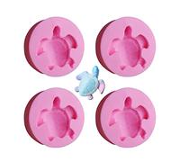 4 Pezzi Stampo in Silicone a Forma di Tartaruga Marina Stampo Cake Decorating Fondente Cottura Stampi in Silicone 3D Forma Set di Animali per Cioccolato Caramelle Sapone Candele Fai Da Te