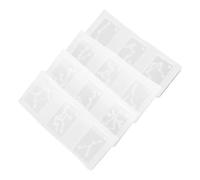4 Pezzi Stampo in Silicone per Dodici Costellazioni, Bianco | Flessibile e Lavabile, Adatto a Resina Poliestere, per Laboratori Creativi e Genitori