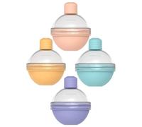 4 Pezzi Stampo per Cubetti di Ghiaccio Rotondi in Silicone As | Perdite, Resistenza alle Basse Temperature, Non Si Rovescia nel Congelatore, per Succhi, Whisky, Bibite