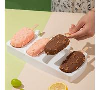 4 pezzi Stampo per ghiaccioli in silicone a forma di drago + 8 pezzi Stampo piccolo per budino e gelato fai-da-te per ghiaccioli, gelato, stampo per dolci, fatto in casa 8 piccoli stampi per gelato al