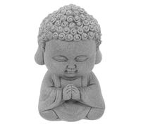 4 Pezzi Statua Buddha In Pietra Ollare Decorazione Zen Per Giardino