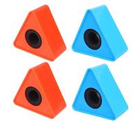 4 Pezzi Stazione Triangolare per Microfono, Supporto Logo | Servizi di Voce fuori Campo e Studi Televisivi, Leggero e Robusto, Spugna, Portatile