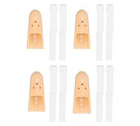 4 Pezzi Stecca per Dito, Tutore per Stecca per Dito a Martello, Protezione per Supporto Dito in Plastica per Immobilizzatore Dito Regolabile per Protezione Articolare Dito Basket