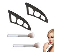 4 Pezzi Stencil per Ombretti Strumento di Guida per Ombretto Assistente di Bellezza con Pennello per Principianti e Ragazze Trucco Rapido