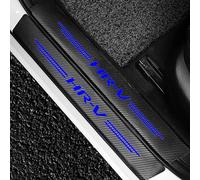 4 Pezzi Strisce Protettive per Battitacco Auto per Ho-nda HR-V HRV HR V Accessori Adesivo per il Bordo Della Davanzali Pellicola Antigraffio Porte in Fibra Carbonio,Blue