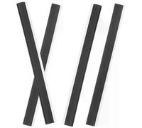 4 pezzi Striscia di gomma per paletta, secchio per cenere, bordo per ingresso della spazzatura, accessori