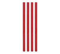4 Pezzi Striscia di Taglio di Ricambio per Tagliacarta Ghigliottina, Rosso | Supporto in Materiale Composito e Plastica, Superficie Microtesturizzata, per Ufficio e Laboratori Grafici