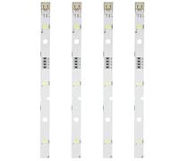 4 pezzi striscia luminosa a LED, per frigorifero Rongsheng/Hisense, compatibile con modello E349766 MDDZ-162A 1629348, DC12V 2W per frigorifero, striscia luminosa di ricambio compatibile