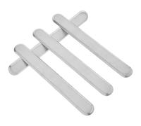 4 Pezzi Striscia Tattile Guida in Acciaio Inox | Installazione Semplice, per Aeroporti e Persone Disabilità Visiva, Texture Antiscivolo, Colore Argento