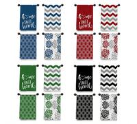 4 pezzi Strofinacci da cucina con motivo geometrico morbido, strofinacci in poliestere super morbidi, decorazione in stile moderno fattoria, regalo per il vicino, panno per la pulizia, strofinacci da 