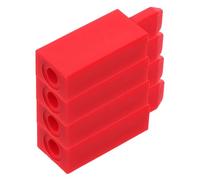4 Pezzi Strumenti per Accordatura del Pianoforte Tappi Foro 3.4-3.7 | Rosso, Plastica, 4 Misure Incluse, Manutenzione Quotidiana e Riparazione Rapida per Tecnici e Musicisti
