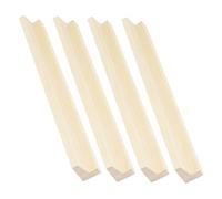 4 Pezzi Supporti Per Domino in Legno Beige - Basi Per Domino Fai Da Te Accessori Pratici Per Organizzare E Esibire Gioco