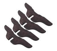4 Pezzi Supporto Base per Divisorio in Legno Marrone con Slot 4x2 CM | Pannelli Privacy e Pareti Mobili, Allineamento Stabile, Estensione Adattabile, Uso in Casa e Corridoi Stretti