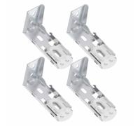 4 Pezzi Supporto Metallico per Coperture Gancio Piatto, Montaggio