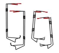 4 Pezzi Supporto per Estintore a Parete in Acciaio Nero, Robusto | Montaggio Semplice e Stabile, con Accessori Inclusi, per Fabbriche e Automobili, Peso 1kg e 2kg