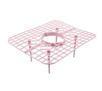 4 Pezzi Supporto per Fragole Rosa in Plastica | Favorisce Crescita Verticale, Stabilizza il Vaso, Adatto a Aiuole Rialzate e Piccoli Ortaggi