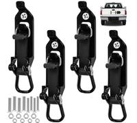 4 Pezzi Supporto per Pala per Portapacchi, Portapala da Tetto con Viti, Supporto Pala per Camion, Kit di Montaggio Supporto per Vanga/ Ascia, Accessori per Portapacchi - Nero