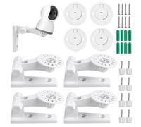 4 Pezzi Supporto per Telecamere a Parete per Tp_link C225/C200/C210/C220/Tc70, Kasa Ec70/Kc410s, Staffa per Telecamera Esterna, Staffa Montaggio Telecamera Angolo Regolabile