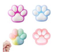 4 pezzi Taba Squishy, Fufu Squishy, Squishy Toy, simpatiche zampe di gatto, giocattoli da schiacciare, antistress Fidget Toys, Soft Cat Paws Squishy Toy, ragazze e ragazzi per rilassarsi