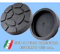 4 PEZZI TAMPONI D 123 mm per PONTI SOLLEVATORI 2 COLONNE corghi-ravaglioli-omcn