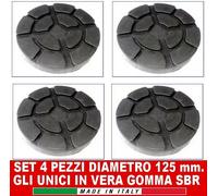 4 PEZZI TAMPONI D 125 mm per PONTI SOLLEVATORI 2 COLONNE corghi-ravaglioli-omcn