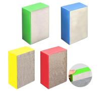 4 Pezzi Tamponi Diamantati per Lucidatura a Mano, Set di Blocchi Abrasivi 60# 100# 200# 400#, Tamponi Colorati per Piastrelle, Vetro, Cemento, Pietra, Granito, Marmo