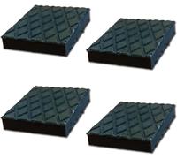 4 Pezzi Tamponi Ponte Sollevatore 140X110X20Mm, Tamponi in Gomma Rettangolari, C