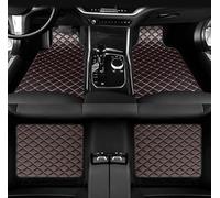 4 Pezzi Tappetini Auto Pelle per Ferrari 296 GTS 2022 2023 2024 2025+, Tutte Le Stagioni Impermeabile Anti Scivolo Tappeti Accessori per Auto,Black-Red