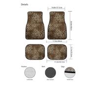 4 Pezzi Tappetini Auto, per Nissan Micra K14 2017-2025 Durevole Impermeabile Tappetini Abitacolo Auto Personalizzare Tappetini Migliorate Comfort Viaggio