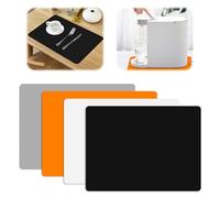 4 Pezzi Tappetini in Silicone Extra Grande, 40 X 30 cm A3 Tappetino Scrivania Grande, Antiscivolo Tovaglietta Silicone Painting Mat, Antiaderente Tappetino da Scrivania, Tovagliette Lavabili