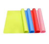 4 Pezzi Tappetino Artigianale in Silicone Grande Multiuso Resistente al Calore, 30x40cm Tappetino Pasticceria Protettore da Bancone Antiscivolo, Tappetino Sul Piano di Lavoro per Resina Epossidica